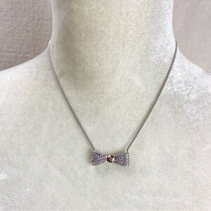 Henri Bendel Rhinestone Bow Necklace